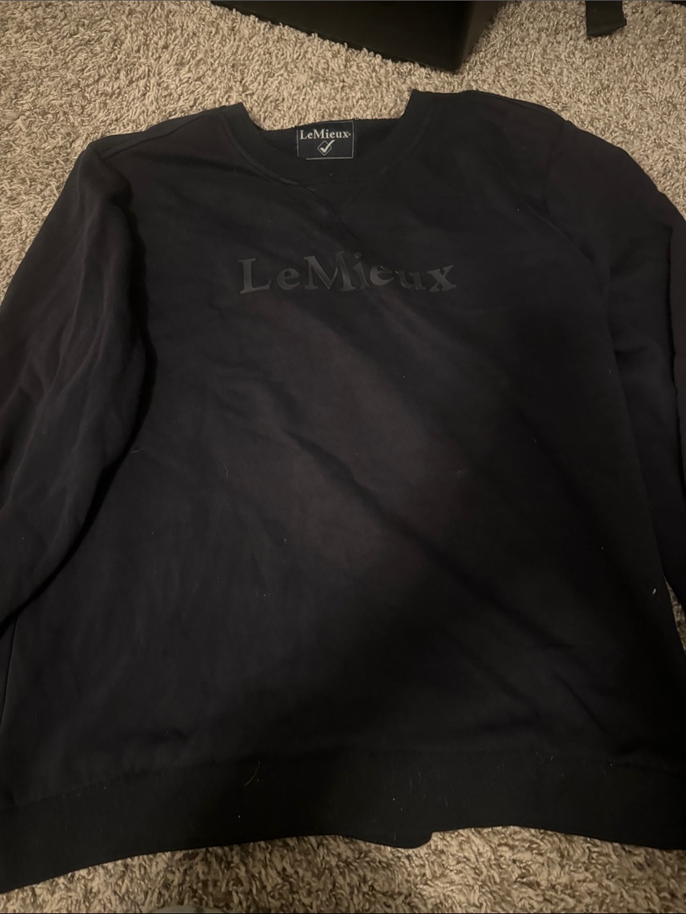 LeMieux Women's Black Crewneck Sweatshirt